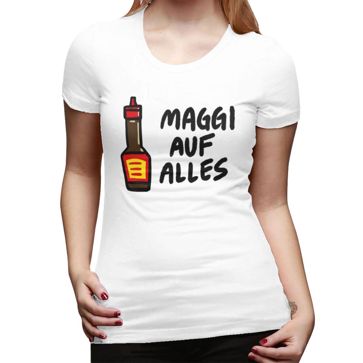 Maggi Auf Alles Deutsch TShirt for Women Crew Neck Streetwear T Shirts Womens Tees Short Summer Clothes Tops S
Maggi Auf Alles Deutsch TShirt for Women Crew Neck Streetwear T Shirts Womens Tees Short Summer Clothes Tops S