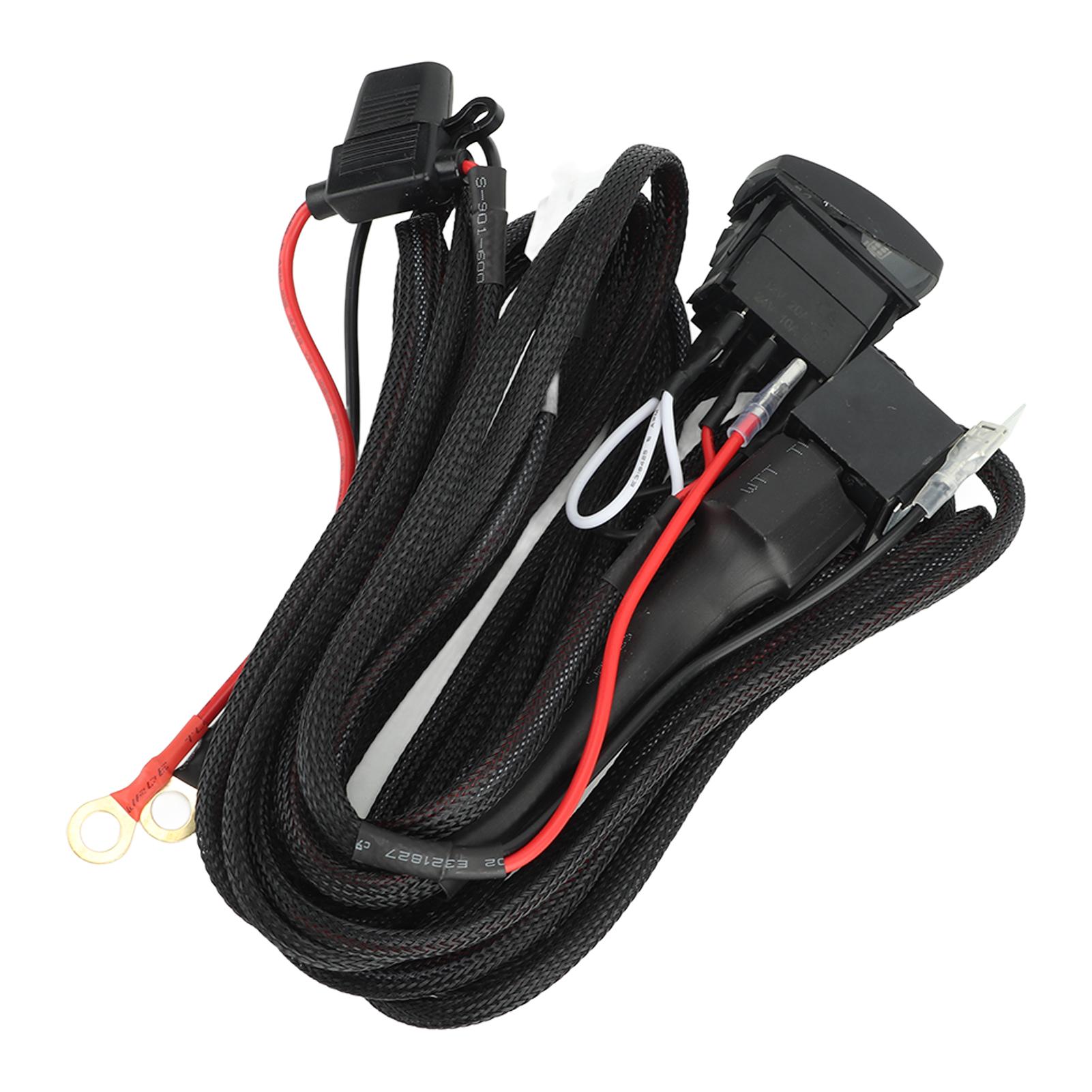 12V LED Work Light Wiring Harness 16 Gauge Wires High Electrical Conductivity for ATV SUV Jeep Pickup
12V LED Work Light Wiring Harness 16 Gauge Wires High Electrical Conductivity for ATV SUV Jeep Pickup