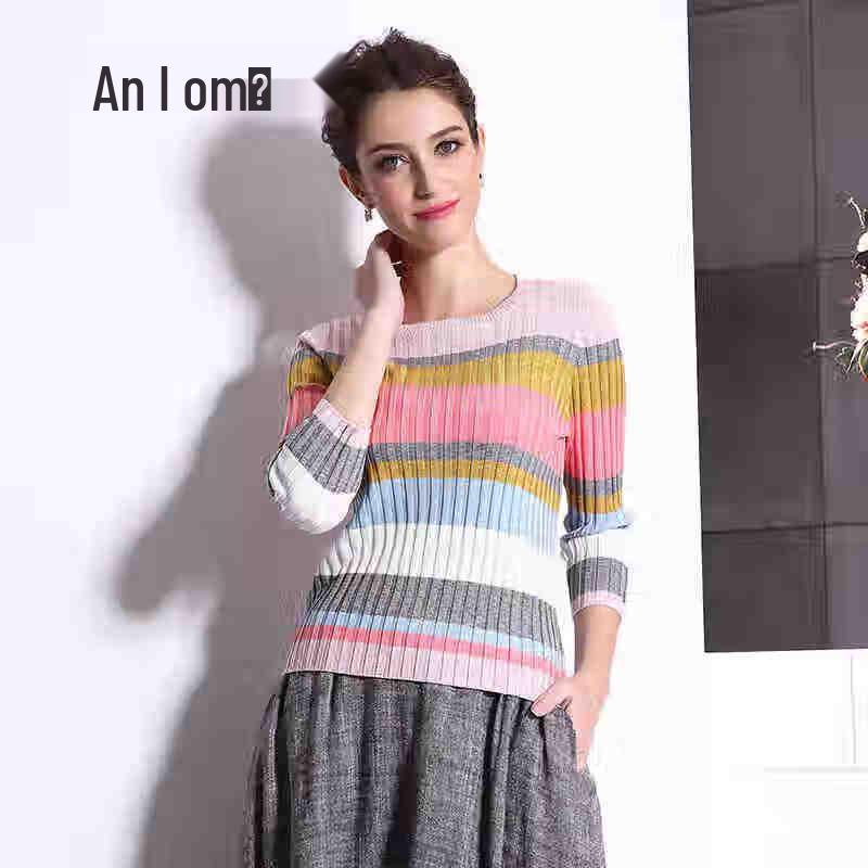 Anlom Women s Striped 3/4 Sleeve Knit Top 4XL
Anlom Women s Striped 3/4 Sleeve Knit Top 4XL