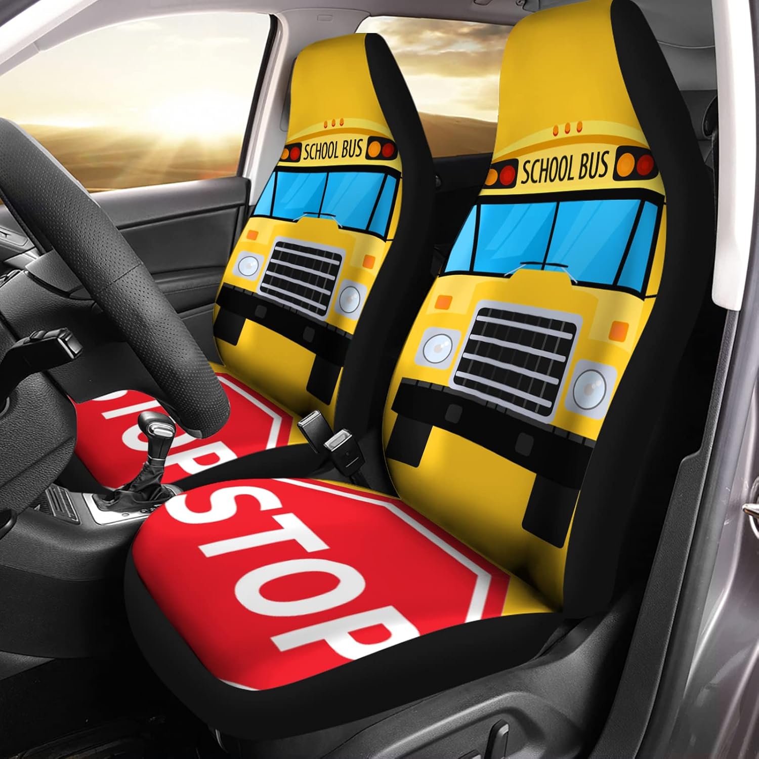 Bulopur Jamaican Flag Polyester Car Seat Cover Sets, Universal Fit for Car, SUV, Truck, Van; 2 Pcs Front Seat Protectors Yellow School Bus - Yello
Bulopur Jamaican Flag Polyester Car Seat Cover Sets, Universal Fit for Car, SUV, Truck, Van; 2 Pcs Front Seat Protectors Yellow School Bus - Yello