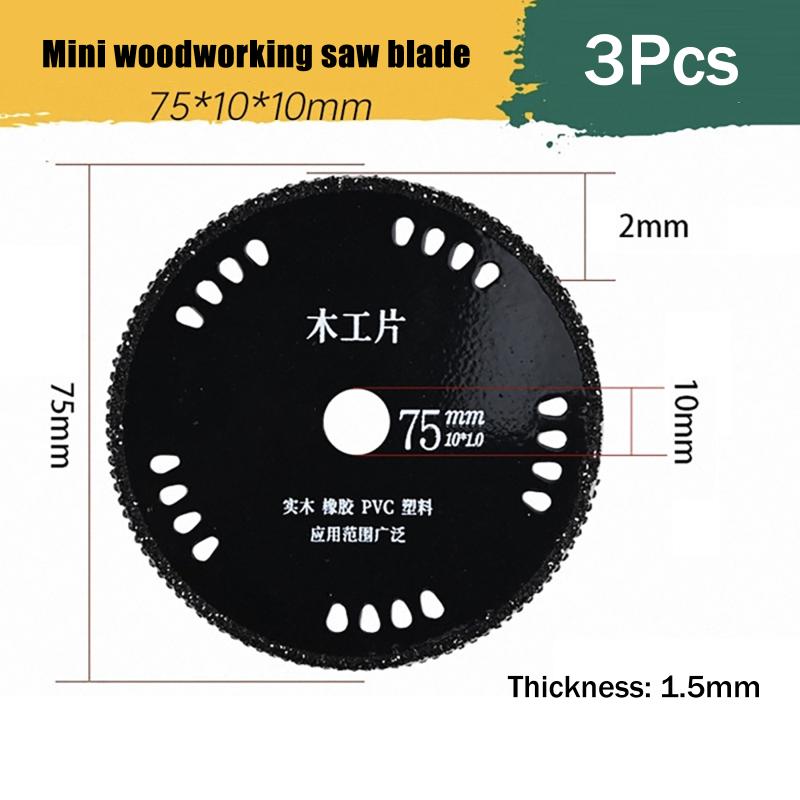 3PCS Diamond Glass Cutting Disc 75mm/3inch Ultra-thin Saw Blade Jade Wine Bottle Ceramic Polish Blade Angle Grinder Machine
3PCS Diamond Glass Cutting Disc 75mm/3inch Ultra-thin Saw Blade Jade Wine Bottle Ceramic Polish Blade Angle Grinder Machine