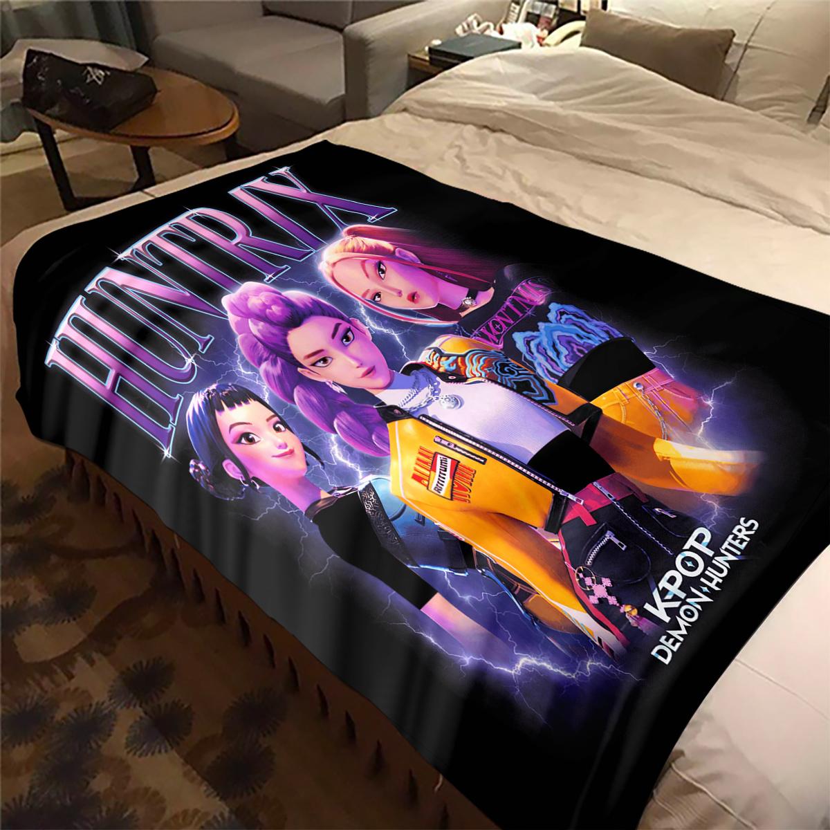 KPop Demon Hunters Print Flannel Blanket, Comfortable Warm for Sofa Bed Chair, Versatile for Picnic Travel -HYQ5 75x90cm
KPop Demon Hunters Print Flannel Blanket, Comfortable Warm for Sofa Bed Chair, Versatile for Picnic Travel -HYQ5 75x90cm