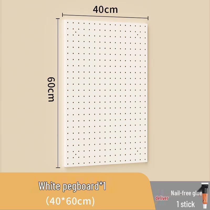 Punch-Free Kitchen Pegboard Organizer with Hooks
Punch-Free Kitchen Pegboard Organizer with Hooks