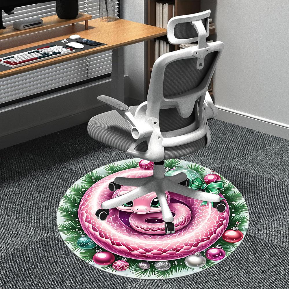 1pc Christmas Snake Chair Carpet for Office, Round Polyester Mat, Indoor Decor for Office, Washable Non-slip Carpet yy251219050 80cm by 80cm
1pc Christmas Snake Chair Carpet for Office, Round Polyester Mat, Indoor Decor for Office, Washable Non-slip Carpet yy251219050 80cm by 80cm
