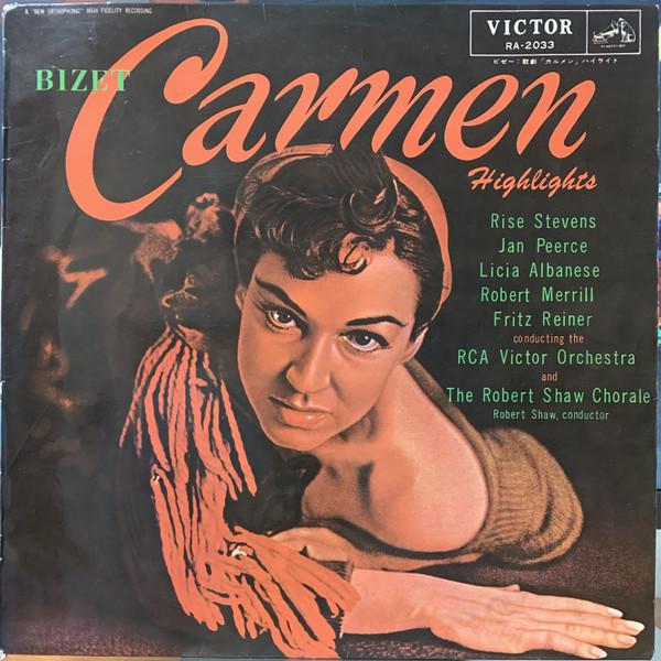 LP Record BIZET FRITZ REINER RCA VICTOR ORC Carmen Highlights RA2033 VICTOR Japan Obi Classical Used
LP Record BIZET FRITZ REINER RCA VICTOR ORC Carmen Highlights RA2033 VICTOR Japan Obi Classical Used
