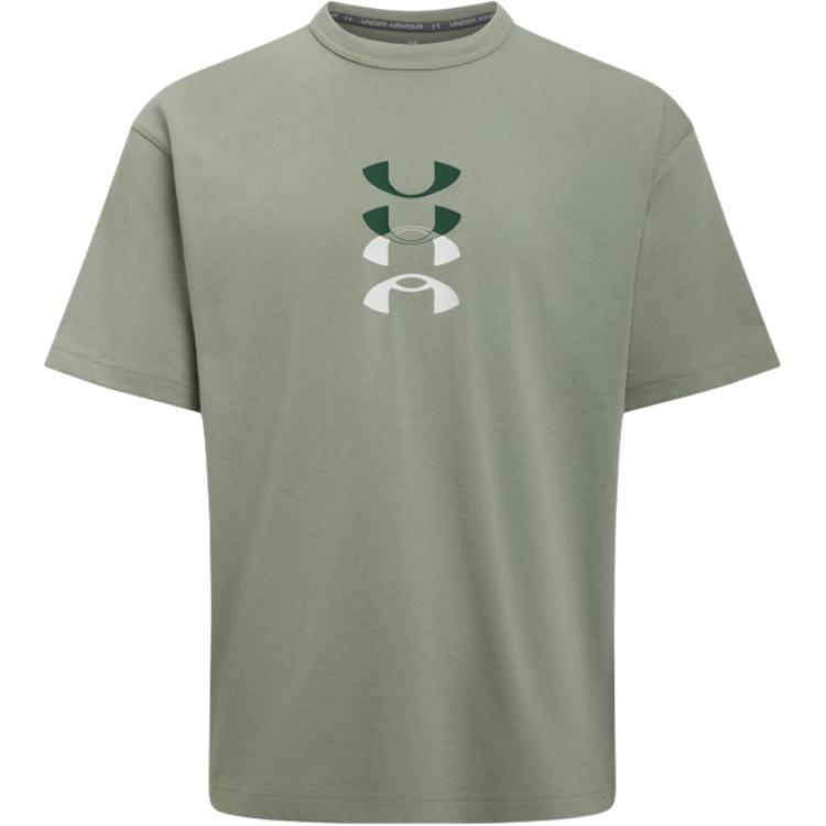Under Armour Мужская футболка с коротким рукавом и круглым вырезом, спортивная повседневная с графическим логотипом UA, цвет джунгли-зеленый 6007603-504 XL
Under Armour Мужская футболка с коротким рукавом и круглым вырезом, спортивная повседневная с графическим логотипом UA, цвет джунгли-зеленый 6007603-504 XL