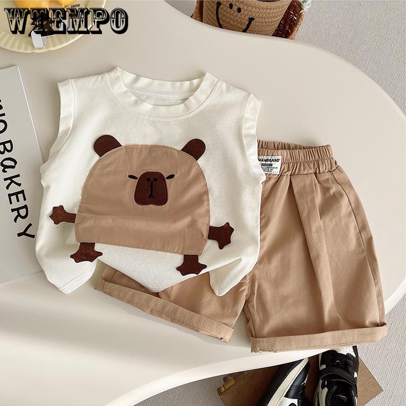 Children s Summer Sleeveless Set Cartoon Animal Vest Summer Thin Boys Top Cute Two Piece Set 80
Children s Summer Sleeveless Set Cartoon Animal Vest Summer Thin Boys Top Cute Two Piece Set 80
