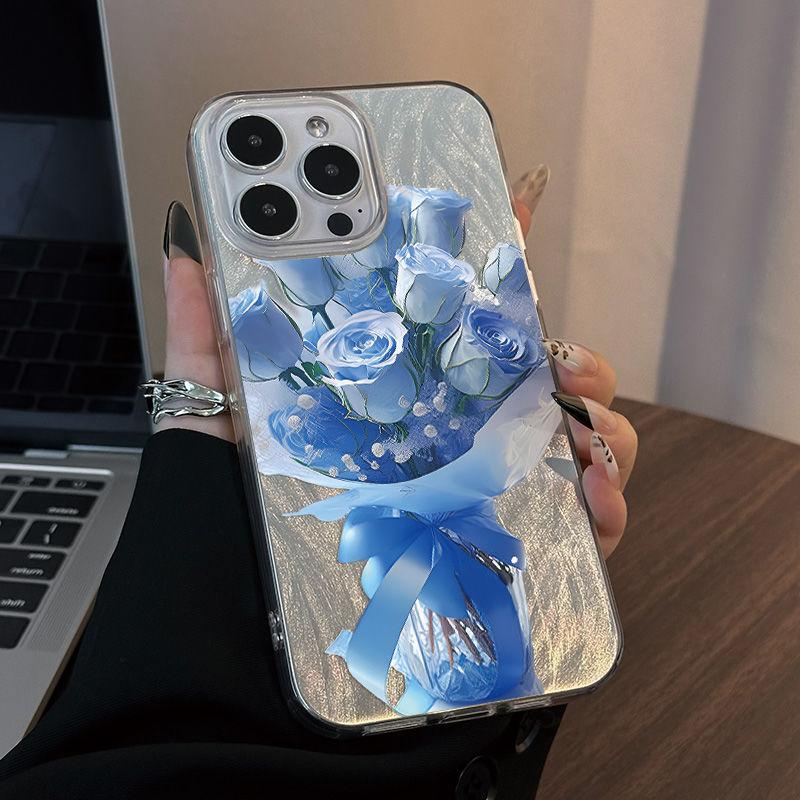 Blue Rose Print Phone Case for IPhone 16 15 14 13 12 11 Pro Max 15 Pro XS XR 7 8 Plus 16E Shockproof Silver Plated Cover For iPhone 16E
Blue Rose Print Phone Case for IPhone 16 15 14 13 12 11 Pro Max 15 Pro XS XR 7 8 Plus 16E Shockproof Silver Plated Cover For iPhone 16E