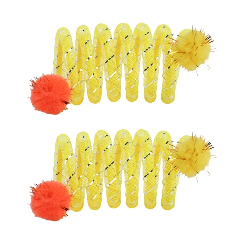 2Pcs Colorful Coils Spring with Plush Ball Cats Chew Toy for Indoor and Outdoor Play Stimulating Curiosity and Hunting жовтий
2Pcs Colorful Coils Spring with Plush Ball Cats Chew Toy for Indoor and Outdoor Play Stimulating Curiosity and Hunting жовтий