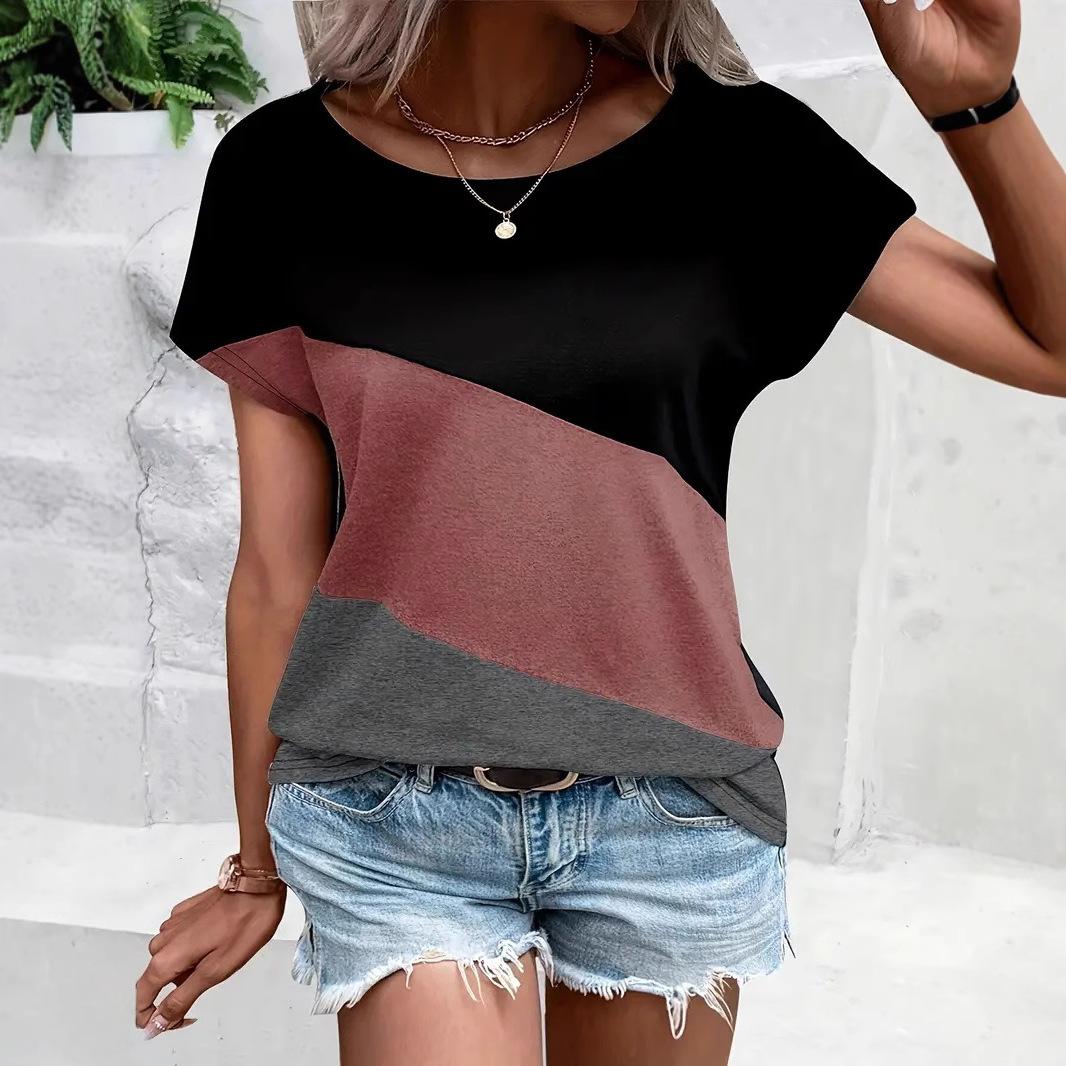 Summer Round Neck 3D Almost Pattern Stitching Print Top Fashionable Casual Short Sleeved Women s T-shirts XS
Summer Round Neck 3D Almost Pattern Stitching Print Top Fashionable Casual Short Sleeved Women s T-shirts XS