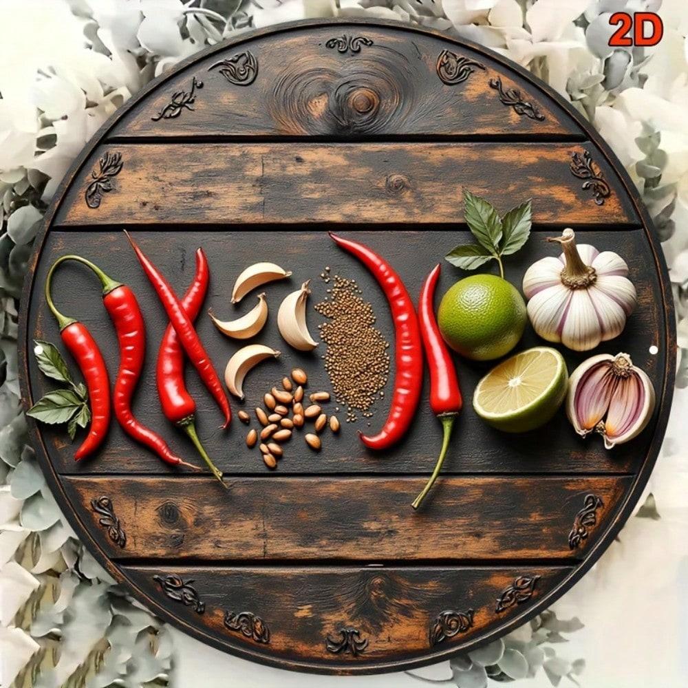 Metal Wall Decor Vintage Kitchen Art Round Rustic Sign Spice Herb Floral Motif 7.87x7 Inch 20x20 разноцветный
Metal Wall Decor Vintage Kitchen Art Round Rustic Sign Spice Herb Floral Motif 7.87x7 Inch 20x20 разноцветный
