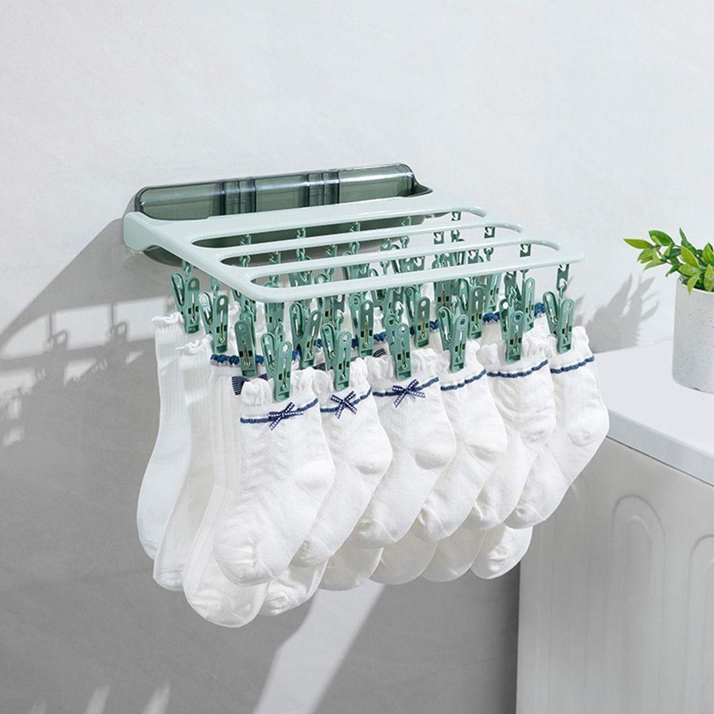 Windproof Underwear Drying Rack Plastic Cloth Drying Rack 24 Clips Clothes Hanger Balcony зелёный
Windproof Underwear Drying Rack Plastic Cloth Drying Rack 24 Clips Clothes Hanger Balcony зелёный