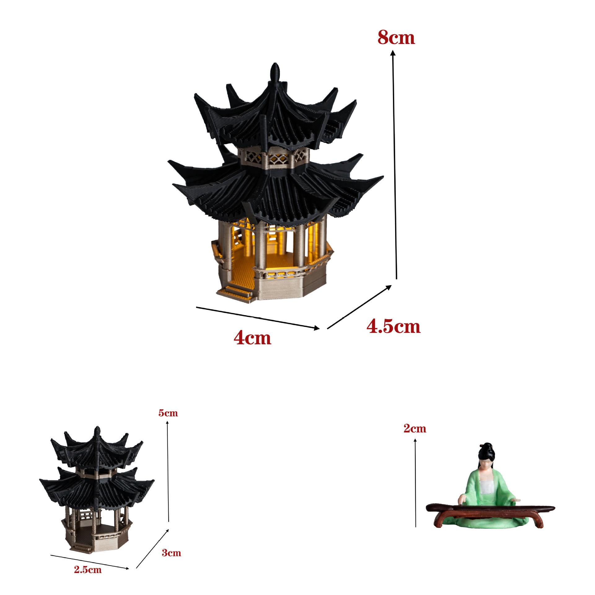 Pavilion Tower Double-Layer Octagonal Gazebo: 3D Printed Micro Landscape Water & Land Tank Rockery Ornament
Pavilion Tower Double-Layer Octagonal Gazebo: 3D Printed Micro Landscape Water & Land Tank Rockery Ornament