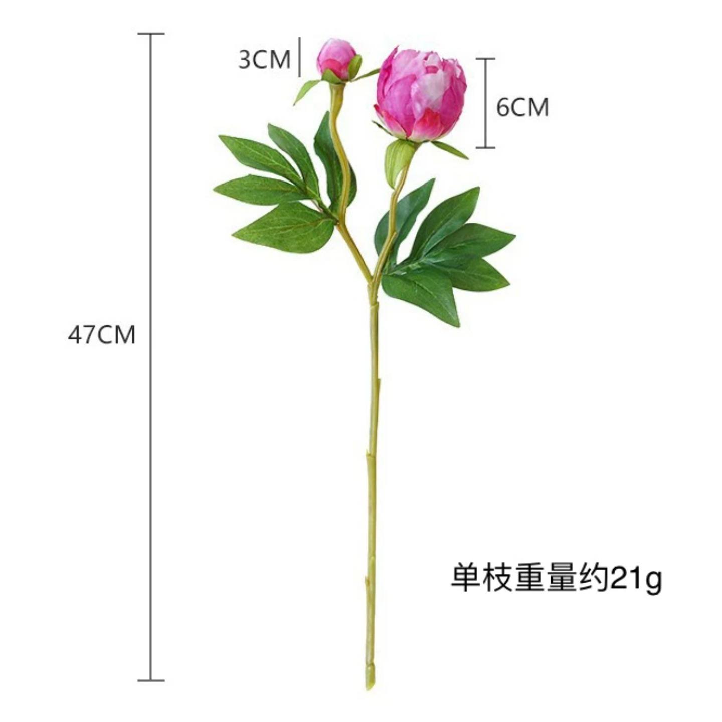 Artificial Peony Flower Buds 2 Heads Silk Floral Arrangement Faux Peony Stems for Home Decoration Wedding Centerpieces and Craft Projects One Size
Artificial Peony Flower Buds 2 Heads Silk Floral Arrangement Faux Peony Stems for Home Decoration Wedding Centerpieces and Craft Projects One Size