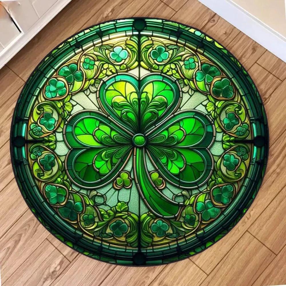 Four Leaf Clover Round Rug Anti-Slip Washable Carpets for Living Room Bedroom Kitchen Decor and Gift Tool Room Area Floor Mat Diameter 60cm
Four Leaf Clover Round Rug Anti-Slip Washable Carpets for Living Room Bedroom Kitchen Decor and Gift Tool Room Area Floor Mat Diameter 60cm
