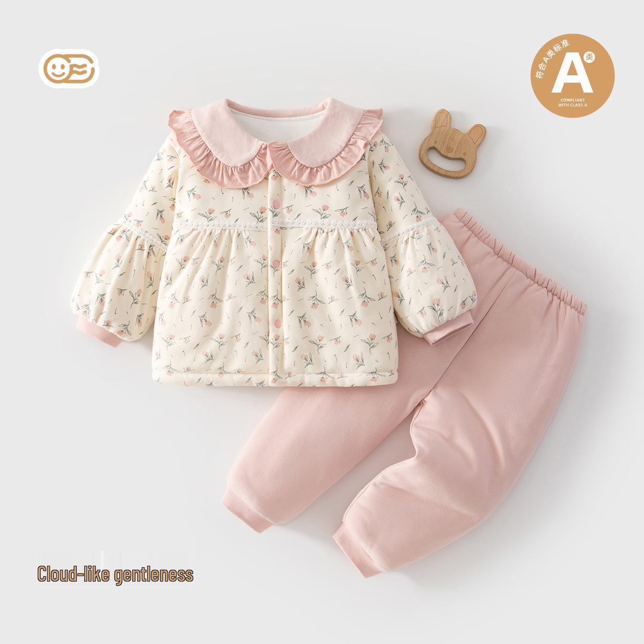 Infant & Toddler Winter Clothing Set: Thickened Cotton-Padded Outfits for Babies & Newborns, Includes Pajamas & Homewear, Autumn Collection. 80 Small
Infant & Toddler Winter Clothing Set: Thickened Cotton-Padded Outfits for Babies & Newborns, Includes Pajamas & Homewear, Autumn Collection. 80 Small