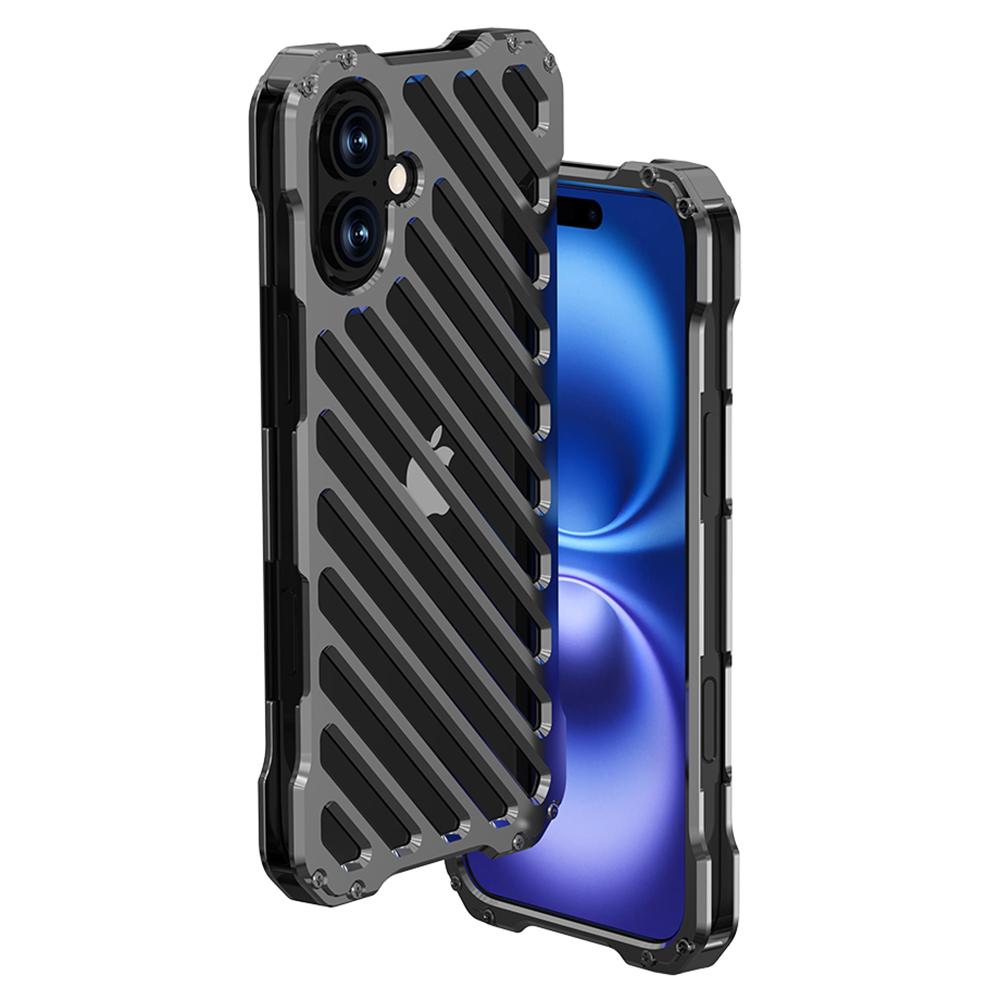 R-JUST RJ-50 For iPhone 16 Aluminum Alloy Armor Case Hollow Shockproof Back Cover
R-JUST RJ-50 For iPhone 16 Aluminum Alloy Armor Case Hollow Shockproof Back Cover