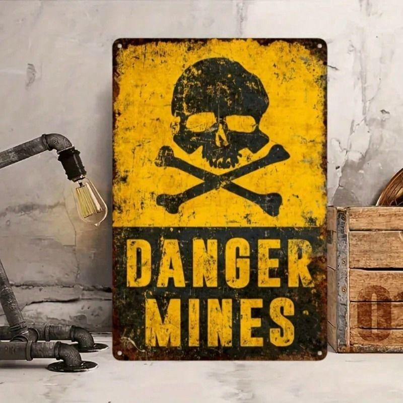 Vintage Skull Crossbones Danger Metal Poster for Bar Wall
Vintage Skull Crossbones Danger Metal Poster for Bar Wall