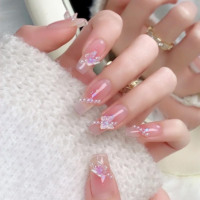 Pearl Aurora Blush Pink Butterfly Nail Art Stickers - Wearable and Stylish Nail Tips for Students Glue Edition
Pearl Aurora Blush Pink Butterfly Nail Art Stickers - Wearable and Stylish Nail Tips for Students Glue Edition