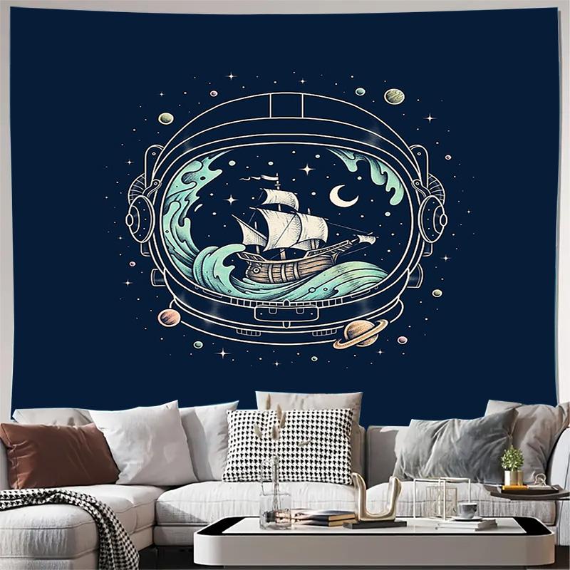 Ocean Ship Tapestry Wall Hanging Nautical Decor Coastal Vibes Sea Adventure Beach Theme Home Decor Bedroom Aesthetic Room Divide 74x94cm(29x37in)
Ocean Ship Tapestry Wall Hanging Nautical Decor Coastal Vibes Sea Adventure Beach Theme Home Decor Bedroom Aesthetic Room Divide 74x94cm(29x37in)