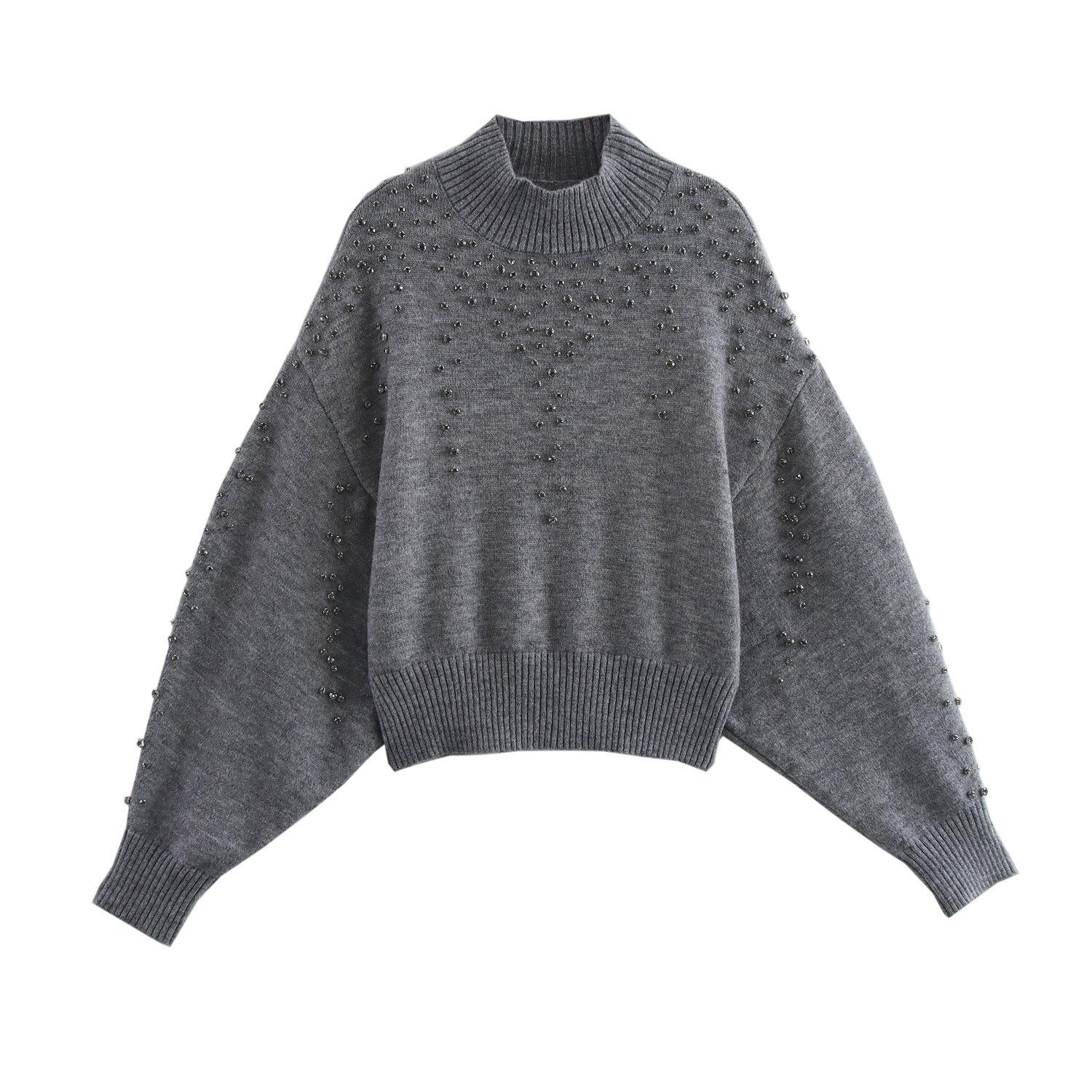 Women s Solid Color Beaded Knitted Pullover Sweater - New Autumn/Winter 2024 Collection Large темно-серого
Women s Solid Color Beaded Knitted Pullover Sweater - New Autumn/Winter 2024 Collection Large темно-серого