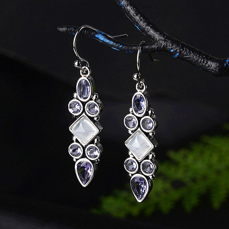 BELLA BOX созданы винтажные серьги-капли с лунным камнем и аметистом для женщин, серьги, подарок для свадебной вечеринки фиолетовый
BELLA BOX созданы винтажные серьги-капли с лунным камнем и аметистом для женщин, серьги, подарок для свадебной вечеринки фиолетовый