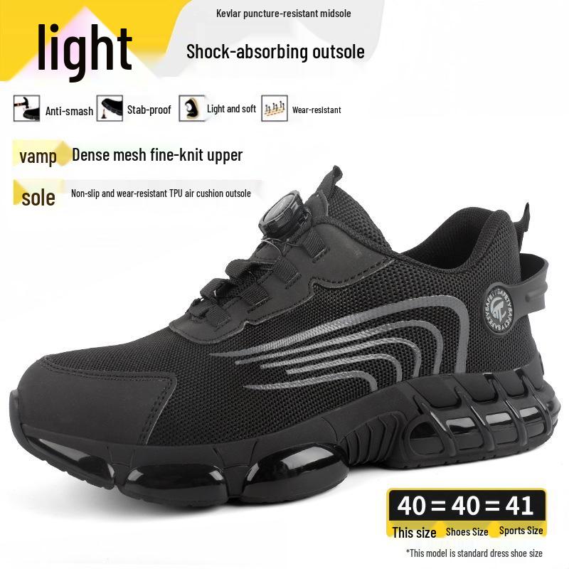 Men s Breathable Safety Work Shoes - Anti-Smash, Anti-Puncture, Lightweight Protection
Men s Breathable Safety Work Shoes - Anti-Smash, Anti-Puncture, Lightweight Protection