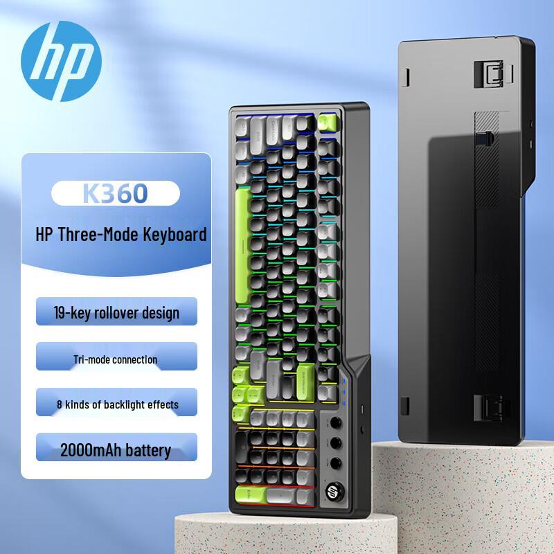 HP K360 Tri-Mode Wireless Keyboard
HP K360 Tri-Mode Wireless Keyboard
