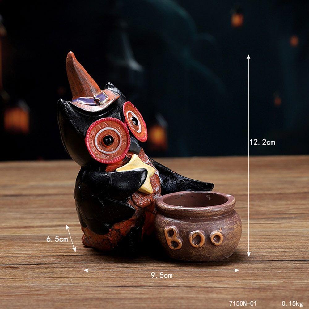 Stand Animal Figurine Owl Ornament Halloween Candlestick Holder Table Centerpieces Decorations 7150N-01
Stand Animal Figurine Owl Ornament Halloween Candlestick Holder Table Centerpieces Decorations 7150N-01