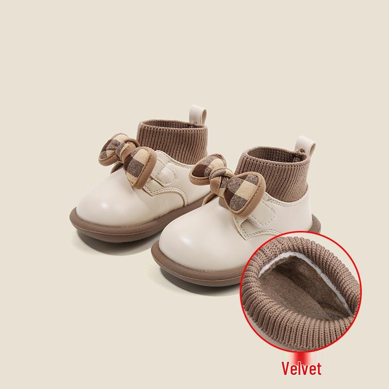 Autumn/Winter Baby Toddler Princess Walking Shoes with Velvet Socks Size 19/Inner Length 14.0cm
Autumn/Winter Baby Toddler Princess Walking Shoes with Velvet Socks Size 19/Inner Length 14.0cm