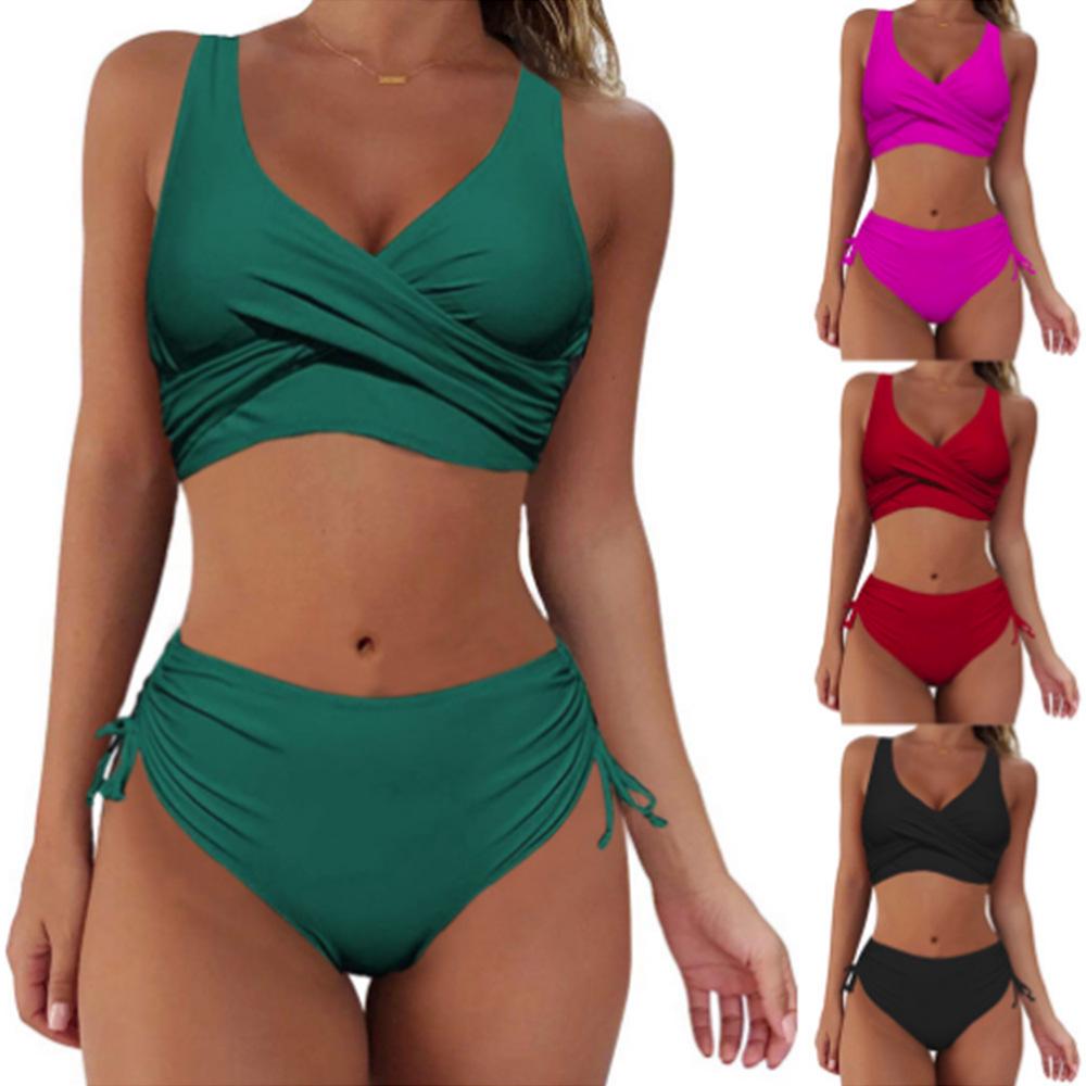 2025 Trendy Women s High-Waist Hollow-Out Cross-Strap Bikini Small яскраво-червоного кольору
2025 Trendy Women s High-Waist Hollow-Out Cross-Strap Bikini Small яскраво-червоного кольору