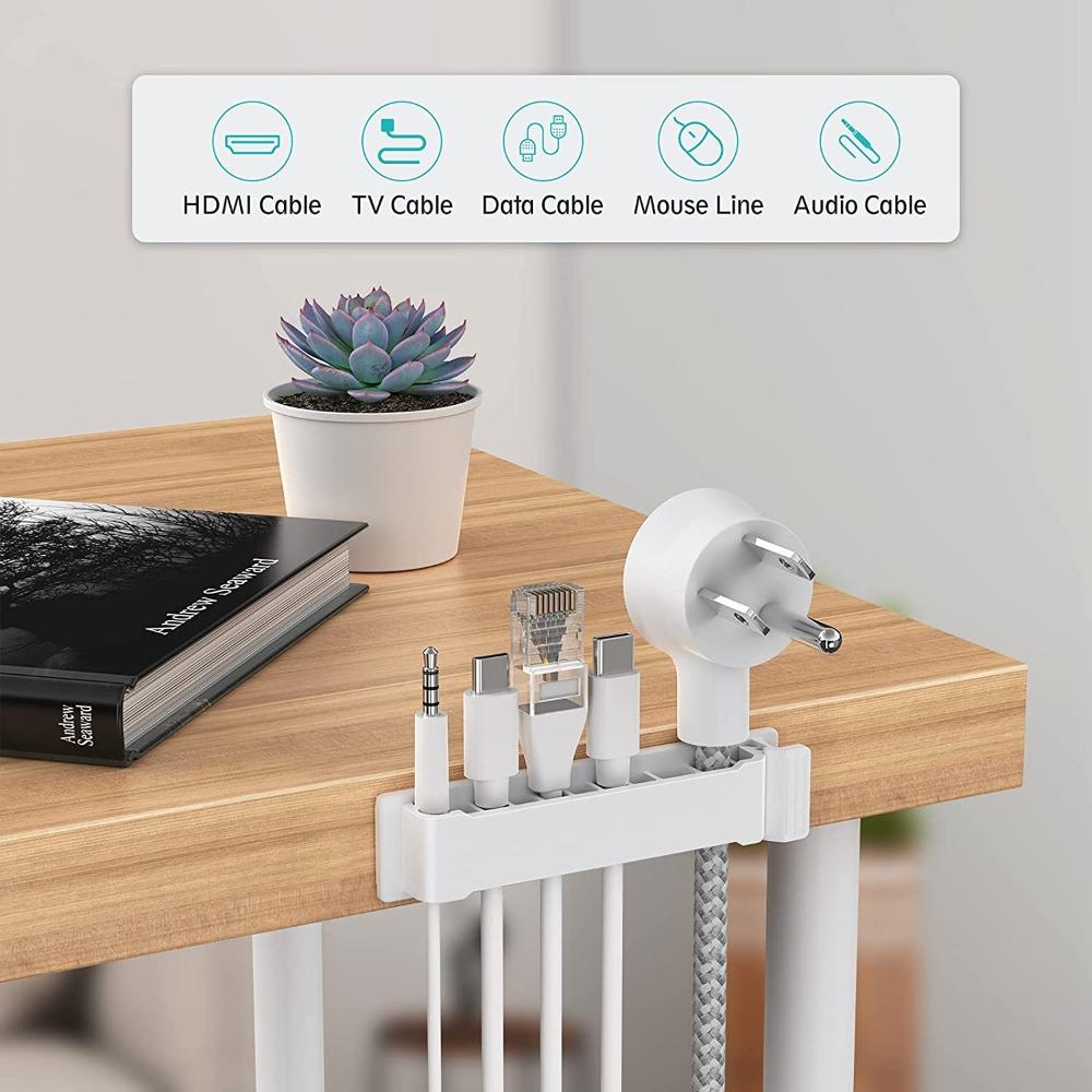 Wire Cluster Clamp Cord Holder Wire Organizer Flexible Cable Winder Cable Organizer Cable Clamp transparent-C 8hole
Wire Cluster Clamp Cord Holder Wire Organizer Flexible Cable Winder Cable Organizer Cable Clamp transparent-C 8hole