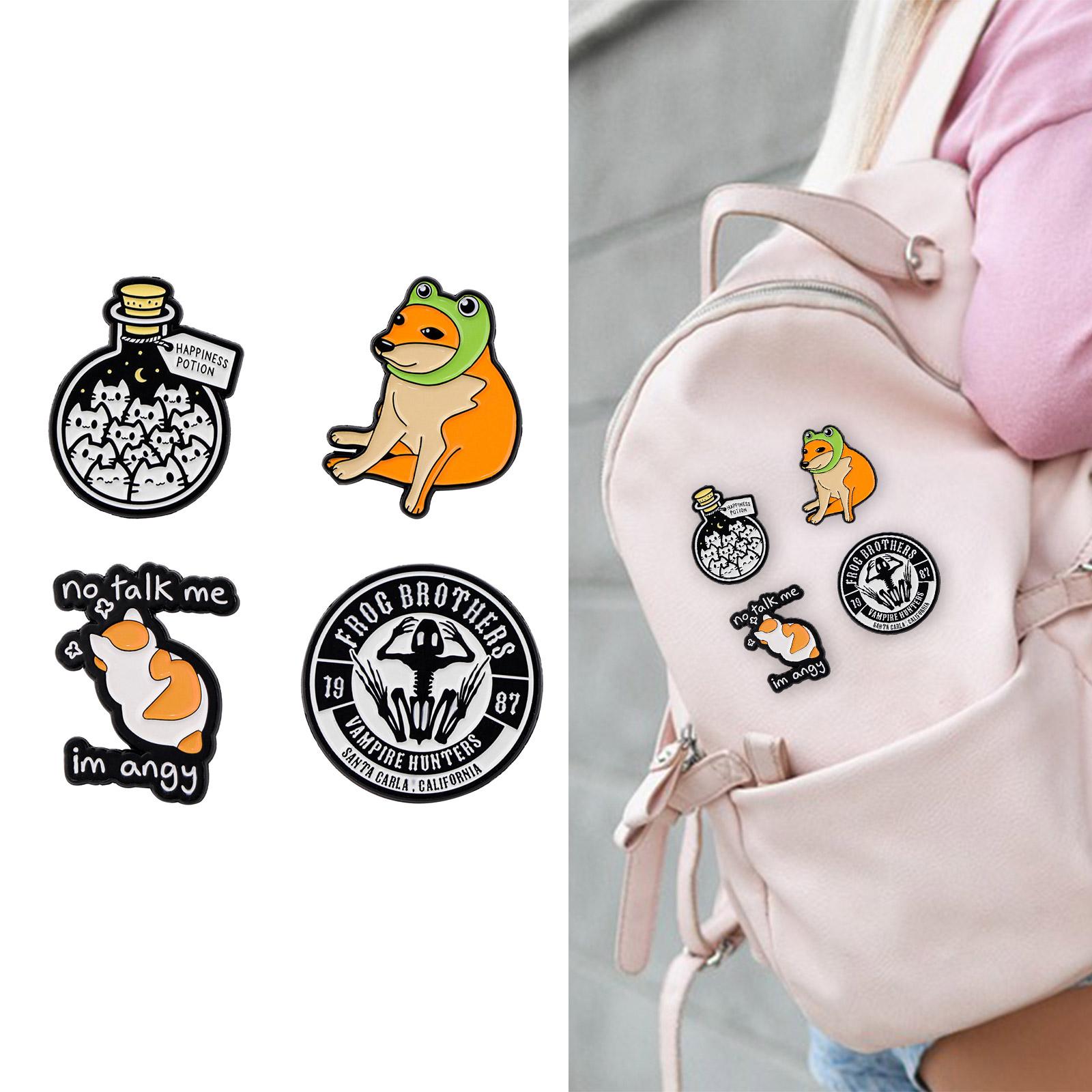 Cute Animal Brooch Badge Unique Character Brooch Pin Alloy Texture Suitable for Fashion Enthusiasts of All Ages Present D
Cute Animal Brooch Badge Unique Character Brooch Pin Alloy Texture Suitable for Fashion Enthusiasts of All Ages Present D