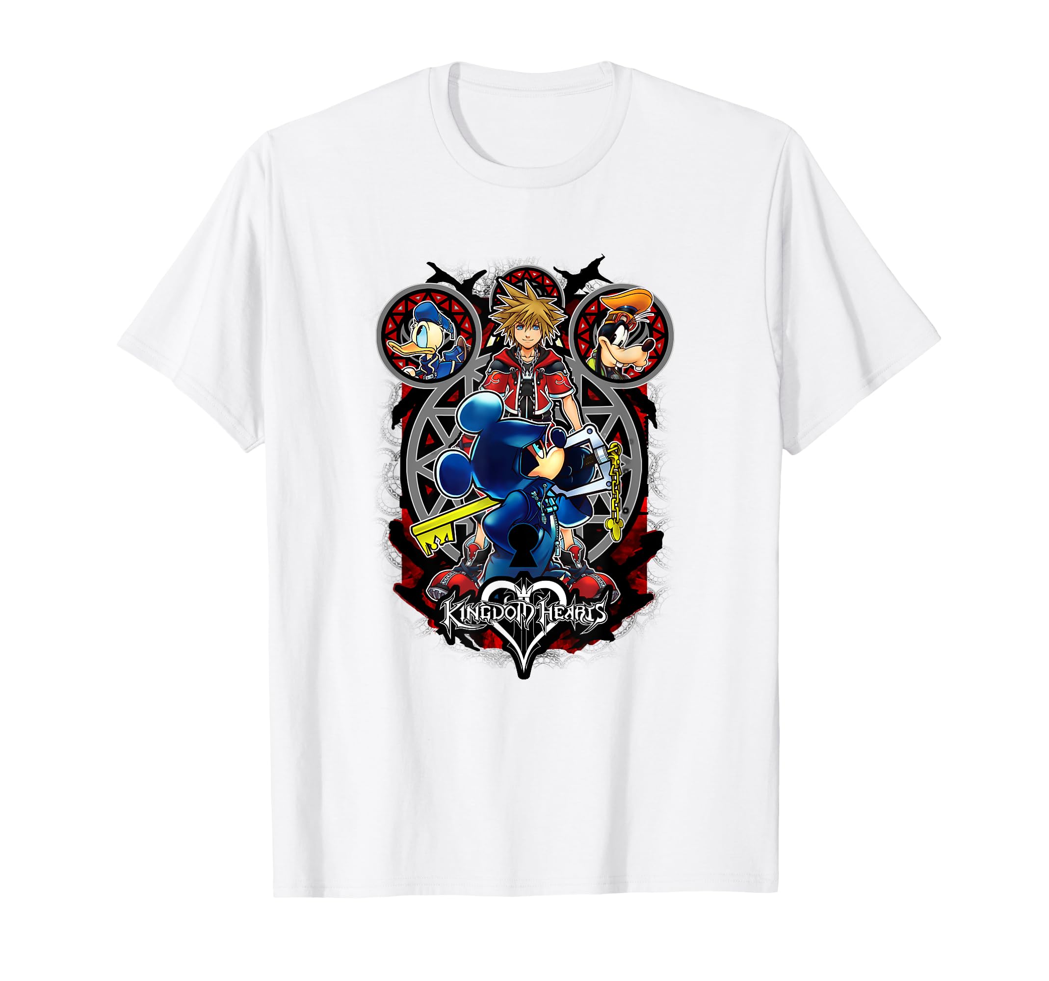 Disney Kingdom Hearts Goth Mickey-Shaped Portal Group Shot T-Shirt
Disney Kingdom Hearts Goth Mickey-Shaped Portal Group Shot T-Shirt