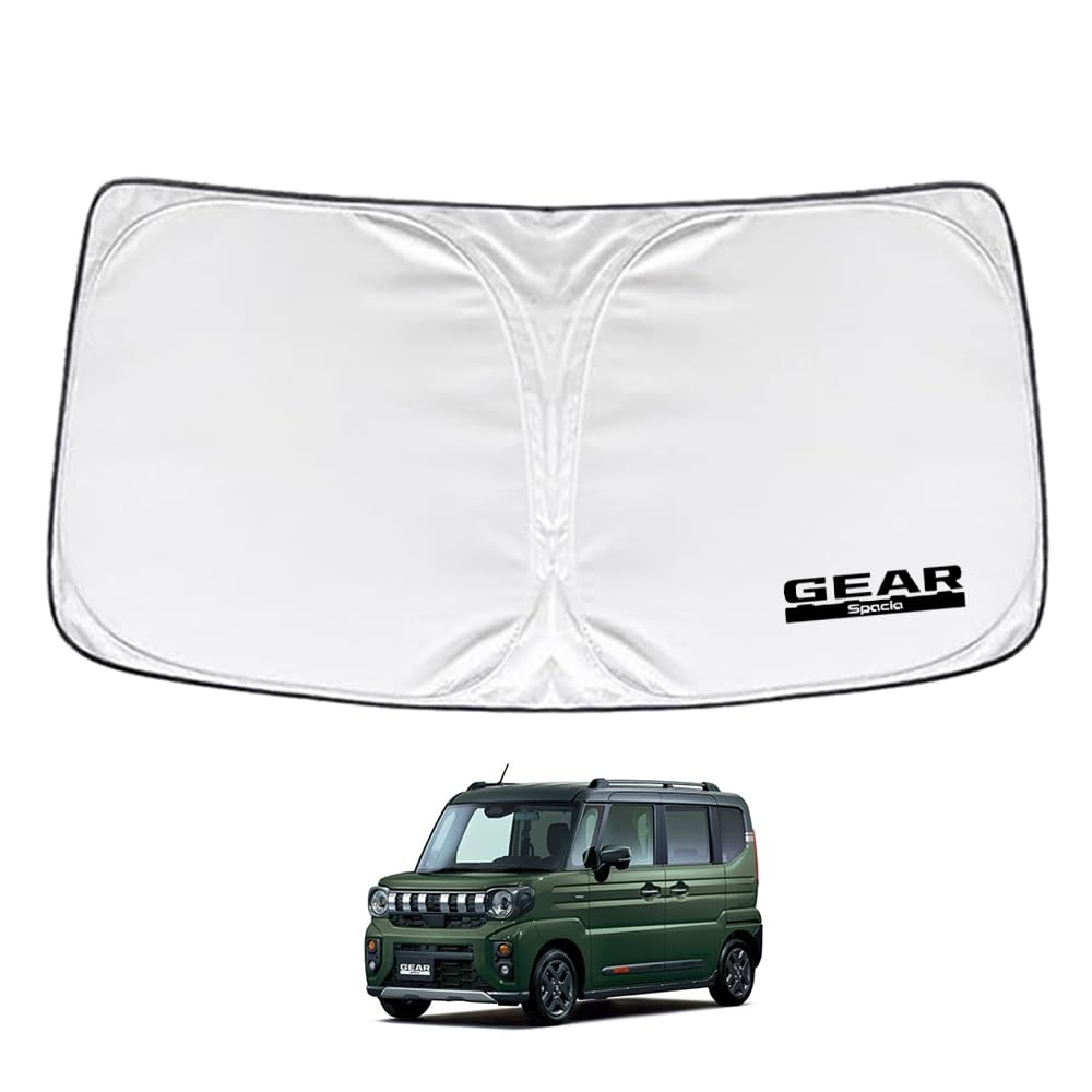 SAWAKAKI Sunshade for Suzuki Spacia Gear for Windshields with Sun Heat UV and Heat Compact Storage MK54S/MK94S, Custom-Designed Logo, Protection,
SAWAKAKI Sunshade for Suzuki Spacia Gear for Windshields with Sun Heat UV and Heat Compact Storage MK54S/MK94S, Custom-Designed Logo, Protection,