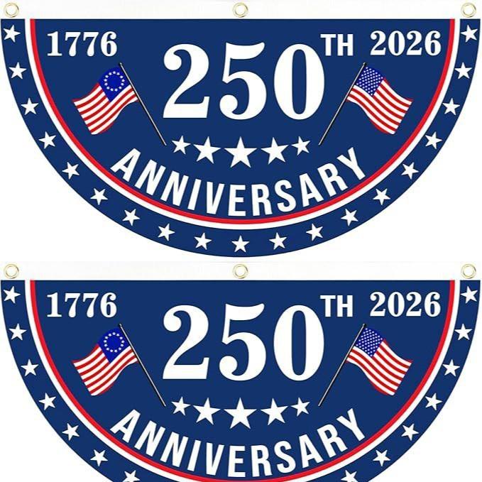 250 Years Anniversary Flag Bunting Fan Flags Patriotic Yard Signs Party Supplies Christmas Banner Outdoor
250 Years Anniversary Flag Bunting Fan Flags Patriotic Yard Signs Party Supplies Christmas Banner Outdoor