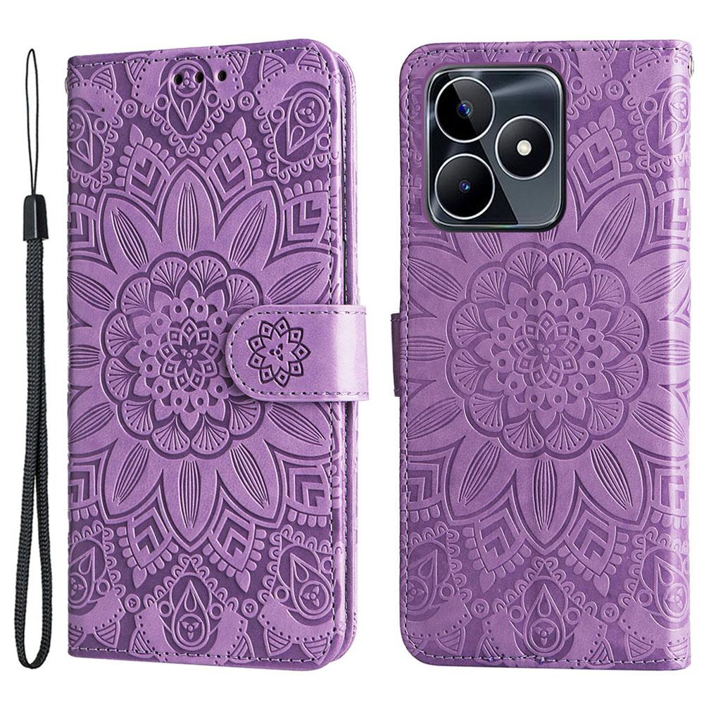 For Realme C53 (Global)/C53 (India)/C51/Narzo N53 4G Sunflower Imprinted Stand PU Leather Cover Wallet Drop-proof Case Purple
For Realme C53 (Global)/C53 (India)/C51/Narzo N53 4G Sunflower Imprinted Stand PU Leather Cover Wallet Drop-proof Case Purple