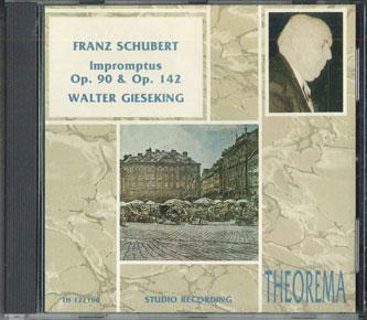CD WALTER GIESEKING - Schubert Impromptus Op.90 & Op.142 TH121196 NUOVA ERA RECOR Germany Classical Used
CD WALTER GIESEKING - Schubert Impromptus Op.90 & Op.142 TH121196 NUOVA ERA RECOR Germany Classical Used
