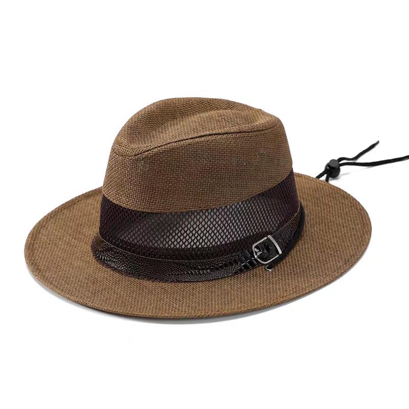 Men s Summer Straw Hat | Mesh Ventilated Sun Hat with Belt | Wide Brim UV Protection single code темно-коричневого кольору
Men s Summer Straw Hat | Mesh Ventilated Sun Hat with Belt | Wide Brim UV Protection single code темно-коричневого кольору