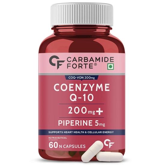 Carbamide Forte Coenzyme Q10 (CoQ10) 200mg with Piperine 5mg | Supports Heart Health and Vascular Health | 100% Vegetarian – 60 Capsules
Carbamide Forte Coenzyme Q10 (CoQ10) 200mg with Piperine 5mg | Supports Heart Health and Vascular Health | 100% Vegetarian – 60 Capsules