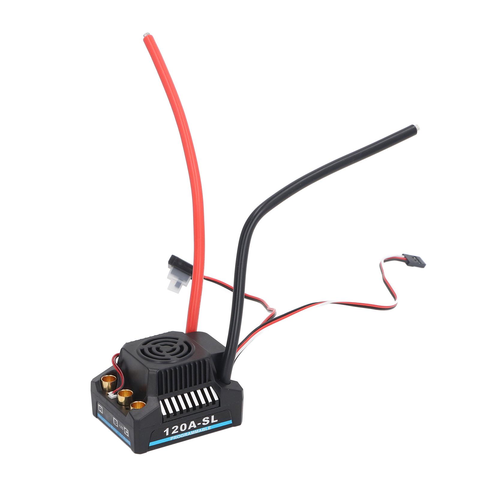 120A Brushless ESC High Power RC електронний контролер швидкості для 1/8 1/10 моделі автомобіля
120A Brushless ESC High Power RC електронний контролер швидкості для 1/8 1/10 моделі автомобіля