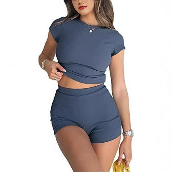 European & American Style Two-Piece Knit Set: Slim-Fit Short Sleeve Top and High-Waist Shorts – Casual Sports Streetwear Medium
European & American Style Two-Piece Knit Set: Slim-Fit Short Sleeve Top and High-Waist Shorts – Casual Sports Streetwear Medium