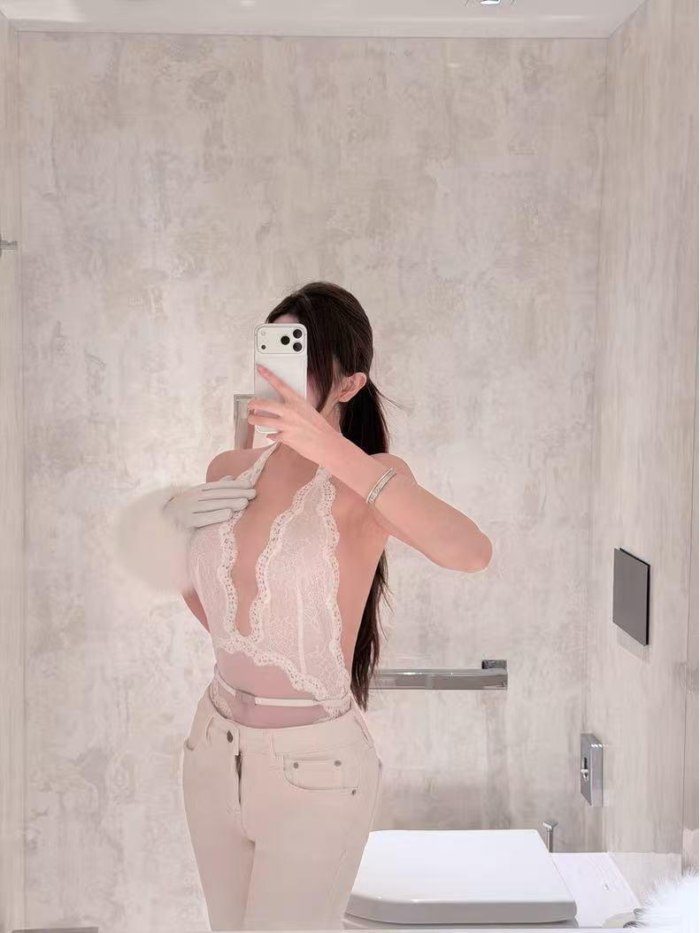 Romantic Elegant Lace Waistband Strappy Bodysuit for Women Small белый
Romantic Elegant Lace Waistband Strappy Bodysuit for Women Small белый