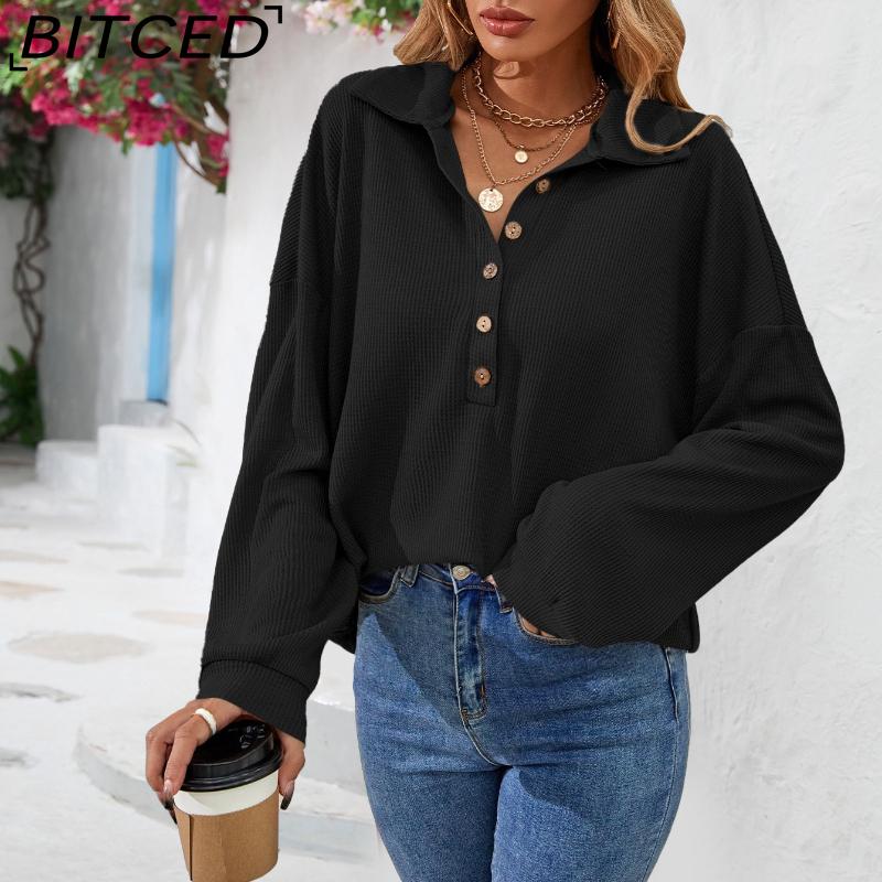 BITCED Women s Fall/Winter Polo Neck Button-Up Solid Color Long-Sleeve T-Shirt XXL
BITCED Women s Fall/Winter Polo Neck Button-Up Solid Color Long-Sleeve T-Shirt XXL