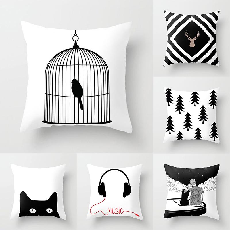 45x45cm Caged Bird Black and White Throw Pillow Cover Galaxy Planet Cushion Cover Sofa Office Car Seat Cushion Cover Home Decor
45x45cm Caged Bird Black and White Throw Pillow Cover Galaxy Planet Cushion Cover Sofa Office Car Seat Cushion Cover Home Decor