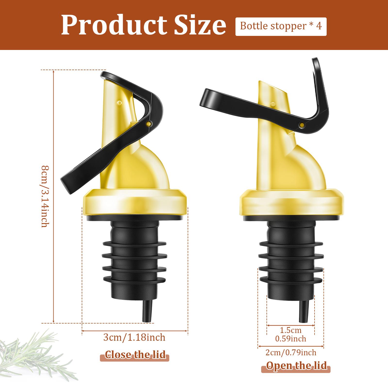5/4Pcs Oil Bottle Stopper Stainless Steel Olive Oil Pourer Dispenser Spout Glass Bottle Pourer Cap Spout Stopper Mouth Dispenser
5/4Pcs Oil Bottle Stopper Stainless Steel Olive Oil Pourer Dispenser Spout Glass Bottle Pourer Cap Spout Stopper Mouth Dispenser