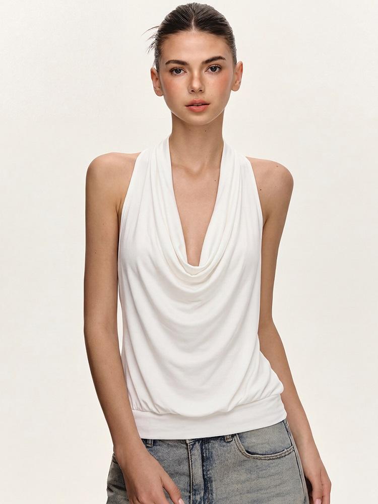 cotton sexy halter neck Casual tank tops for Women summer t-shirt білий
cotton sexy halter neck Casual tank tops for Women summer t-shirt білий