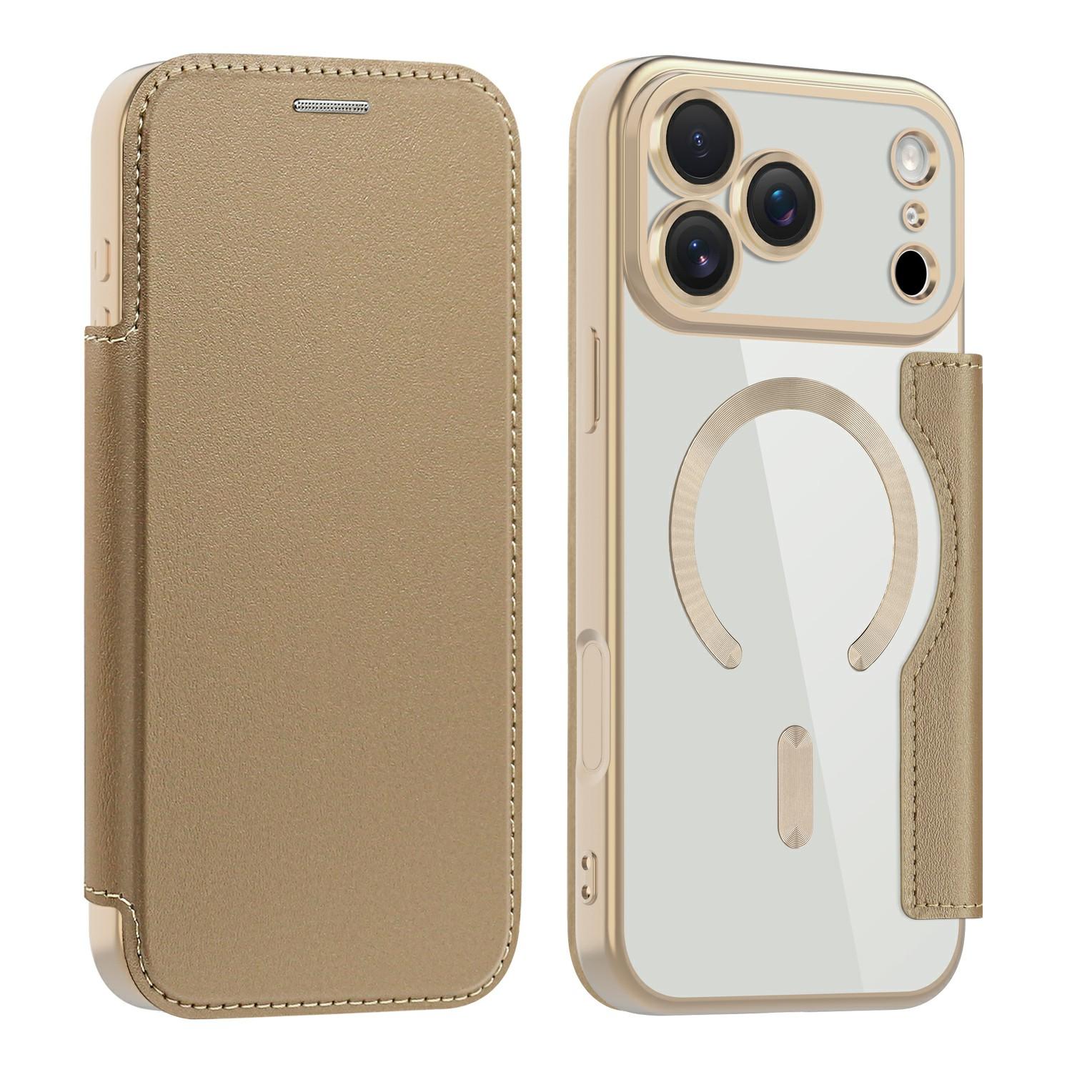 For iPhone 17 Pro Case Compatible with MagSafe RFID Blocking Leather Phone Cover Desert Gold
For iPhone 17 Pro Case Compatible with MagSafe RFID Blocking Leather Phone Cover Desert Gold