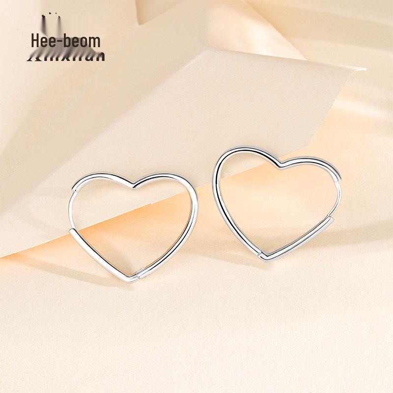 S925 Sterling Silver Heart Stud Earrings - Simple, Versatile Design, Japanese and Korean Style for Women 925 Silver платиновый
S925 Sterling Silver Heart Stud Earrings - Simple, Versatile Design, Japanese and Korean Style for Women 925 Silver платиновый