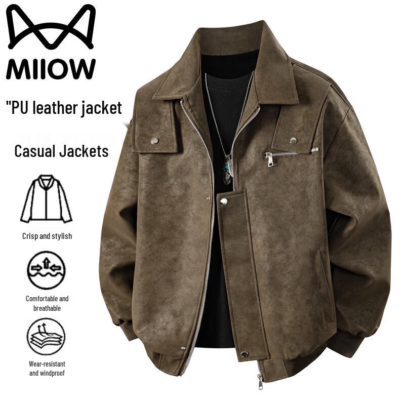 Maoren Men s Retro PU Leather Jacket 3XL
Maoren Men s Retro PU Leather Jacket 3XL